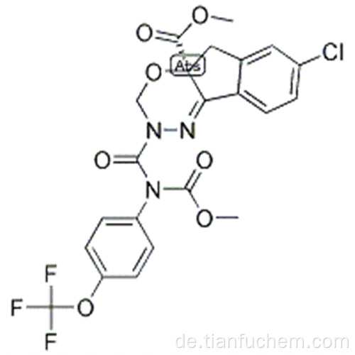 Indeno [1,2-e] [1,3,4] oxadiazin-4a (3H) carbonsäure, 7-Chlor-2,5-dihydro-2 - [[(methoxycarbonyl) [4- (trifluormethoxy) phenyl] amino ] Carbonyl] -, Methylester, (57189027,4aS) - CAS 173584-44-6